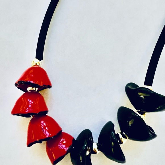 Necklace Handcrafted in Italy with Ceramic Beads Gorgeous NEW Never Worn - Picture 3 of 9